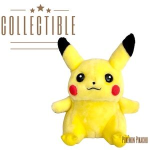 Vintage 1998 Pokémon Pikachu Plush Hasbro Nintendo Rare 8” HTF